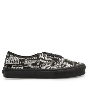CDG Originals Message Vans UA Authentic Sneakers Black